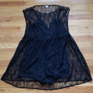 Elegant Black Lace Women Shorts